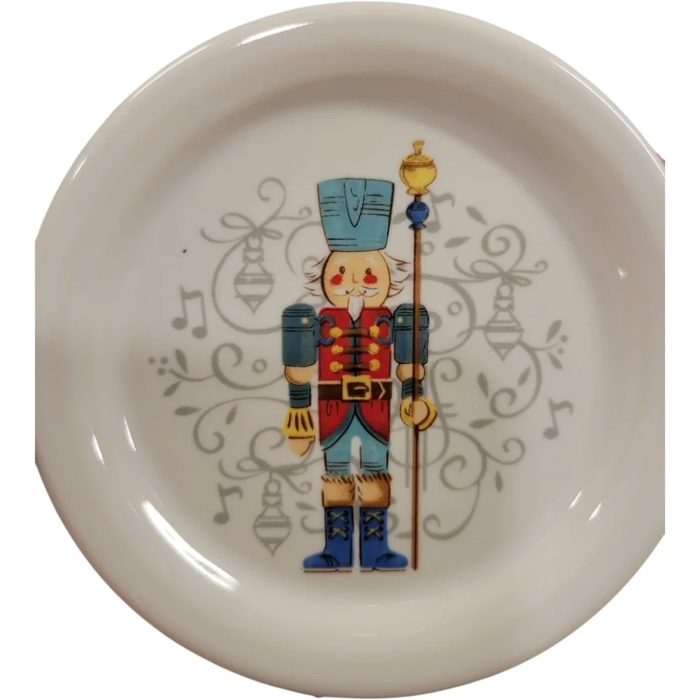 Fiesta Nutcracker The Giver & The Guardian 4 3/8 Inch Coaster And Mug Cover Set